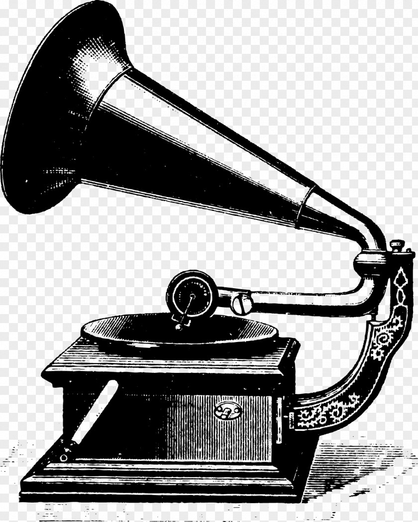 Vector Speaker Phonograph Record Antique Clip Art PNG