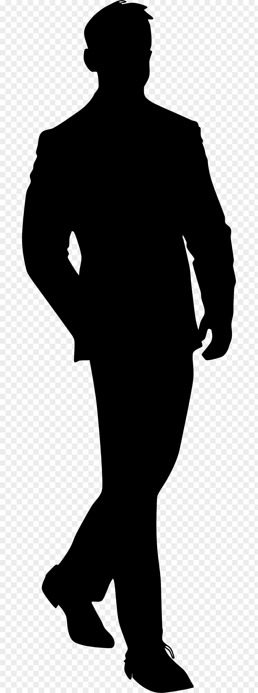 Man Silhouette Suit Clip Art PNG