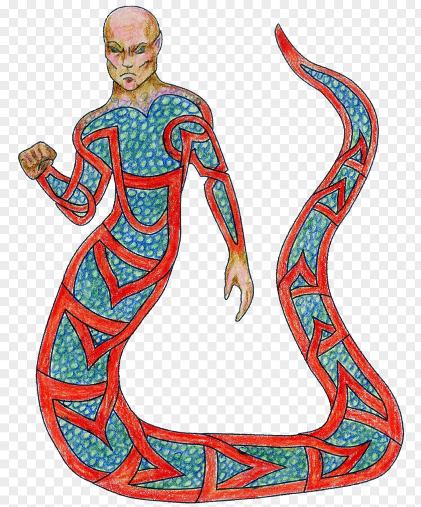 Naga Costume Design Pattern PNG