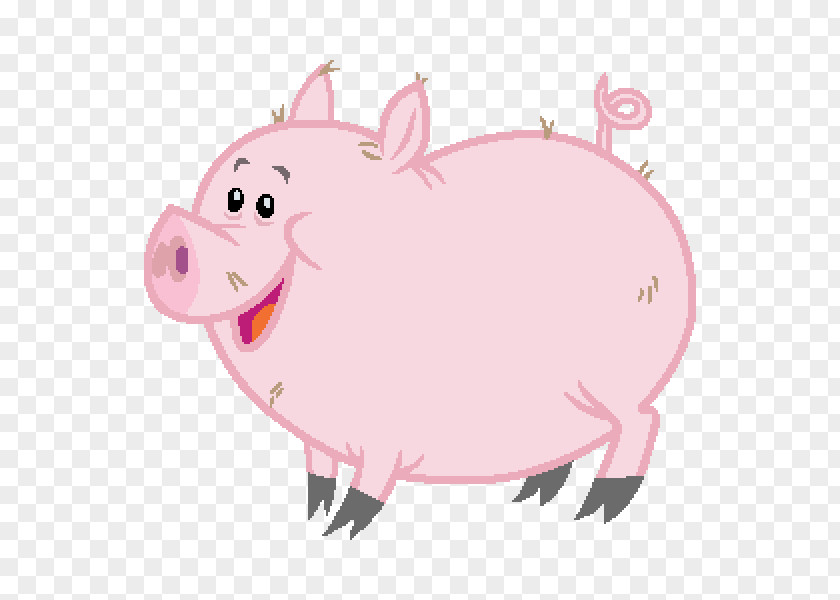 Pig Pink M Snout Clip Art PNG