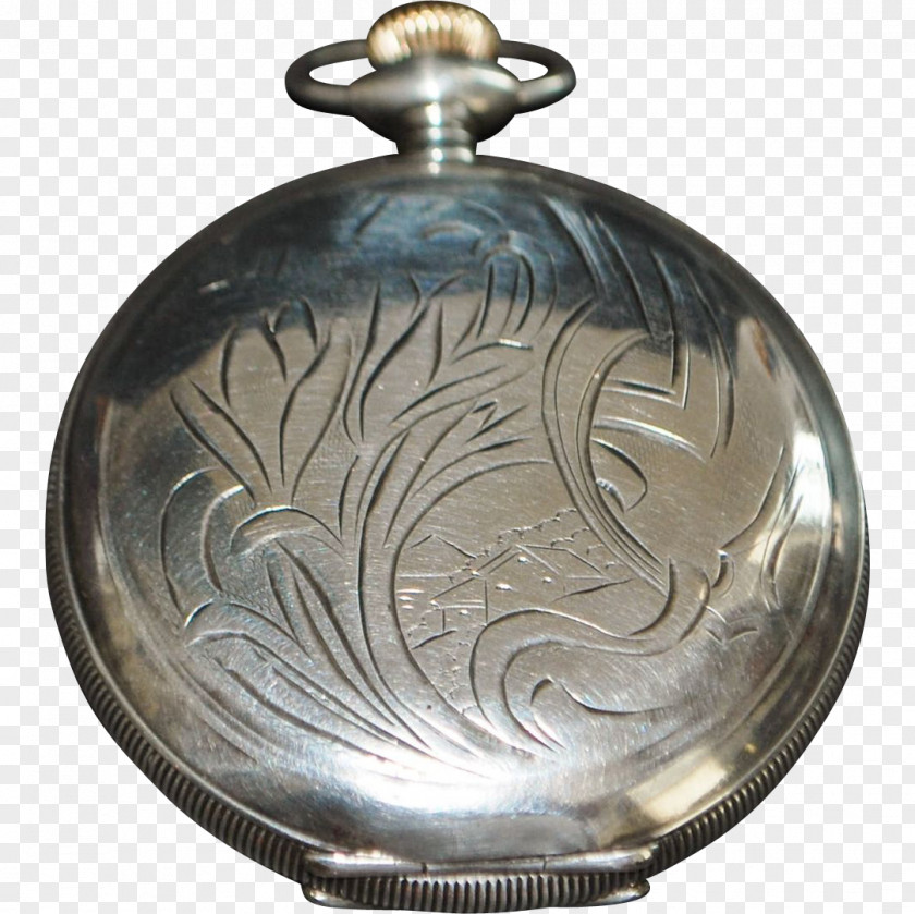 Pocket Watch Silver Hunting PNG