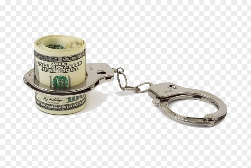 Test Live Money Metal Handcuffs Crime Criminal Law Bail Finance Justice PNG