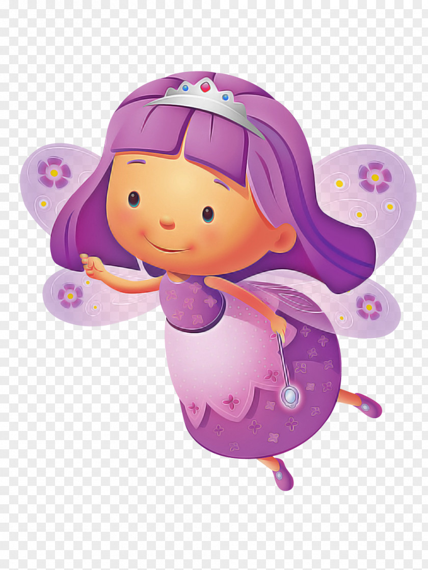 Cartoon Angel Violet Toy Doll PNG