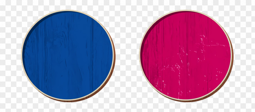 Electric Blue Red Circle Icon PNG