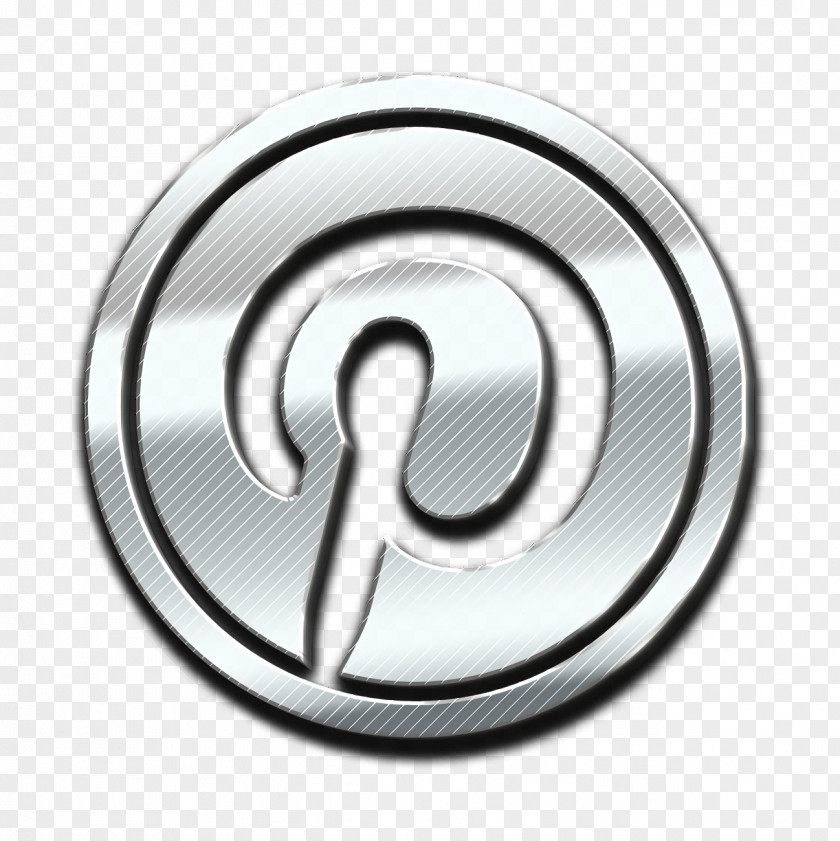 Number Metal Pinterest Icon Social Network PNG