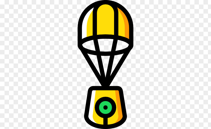 Yellow Parachute Clip Art PNG