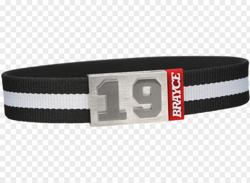 Belt Bracelet White Color Black PNG