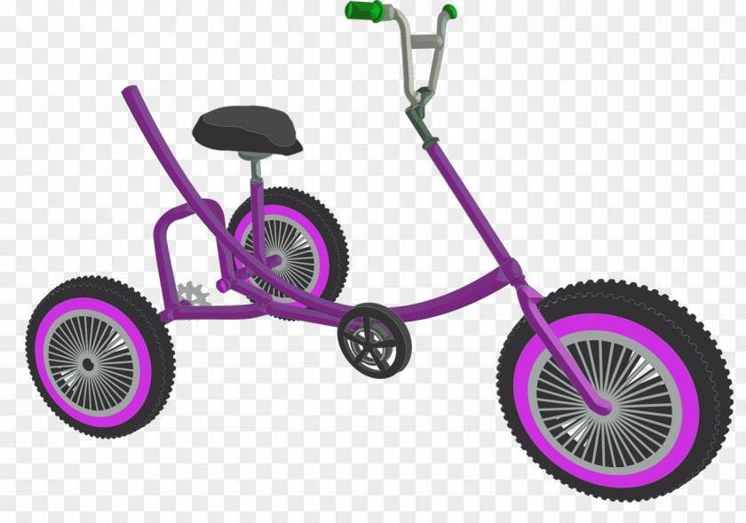 Bicycle Tricycle Wheel Pink M PNG