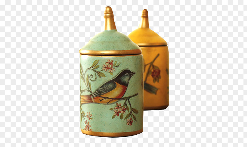 Bird Pattern Jar Ornaments Ornament Icon PNG