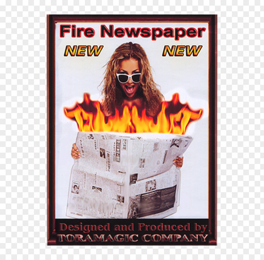 Fire Newspaper Flame PNG