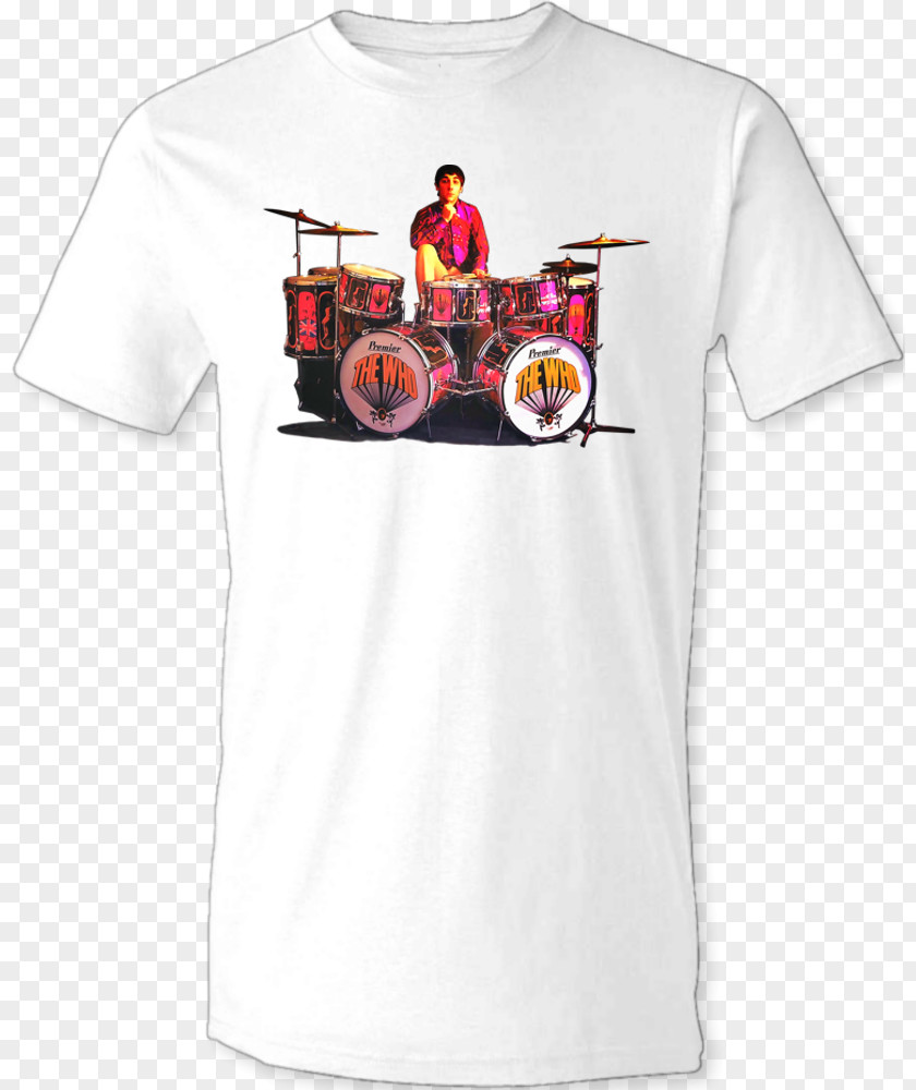 T-shirt Keith Moon: There Is No Substitute Drums Sleeve PNG