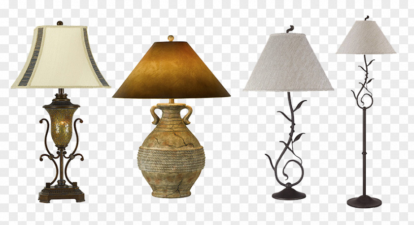 Four Kinds Of Vintage Lamp Table Lampe De Bureau PNG