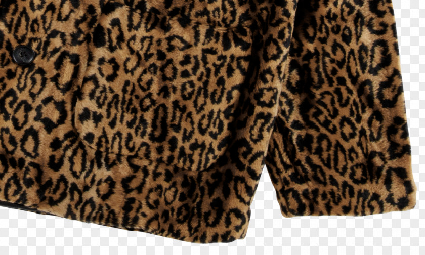 Leopard Fake Fur Clothing Coat PNG