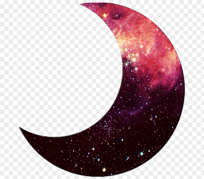 Moon Crescent Planetshine Light Outer Space PNG