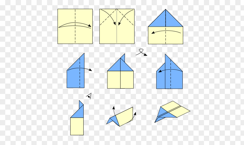 Origami Airplane Paper Plane Action PNG
