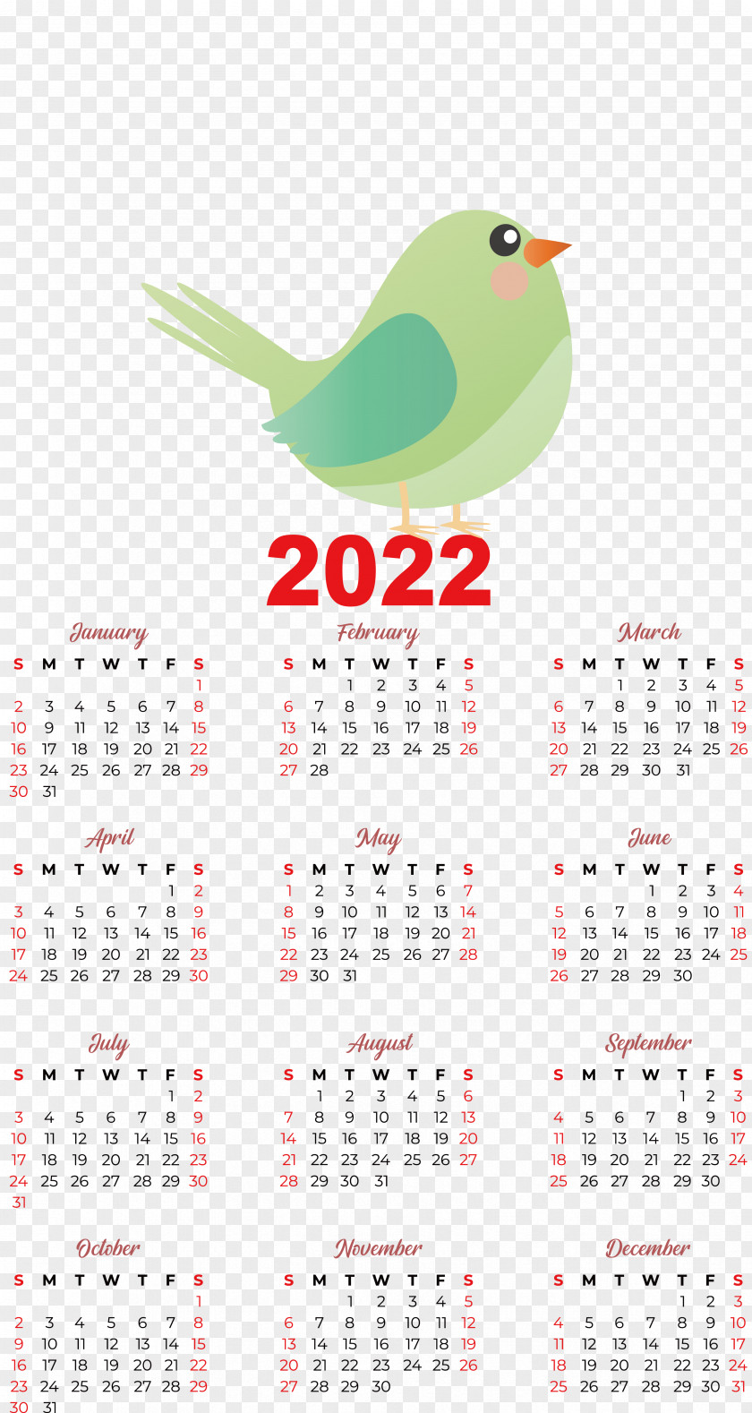 Birds Beak Calendar Font Meter PNG