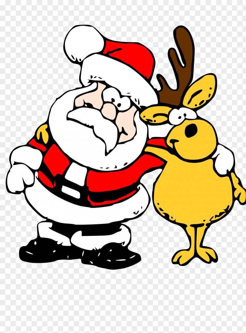 Christmas Dog Clipart Rudolph Santa Clauss Reindeer Clip Art PNG