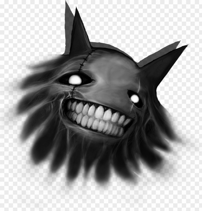 Creepy Snout Black And White PNG