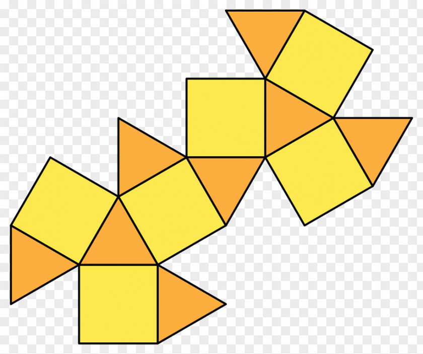 Cube Cuboctahedron Polyhedron Archimedean Solid Net Vertex PNG