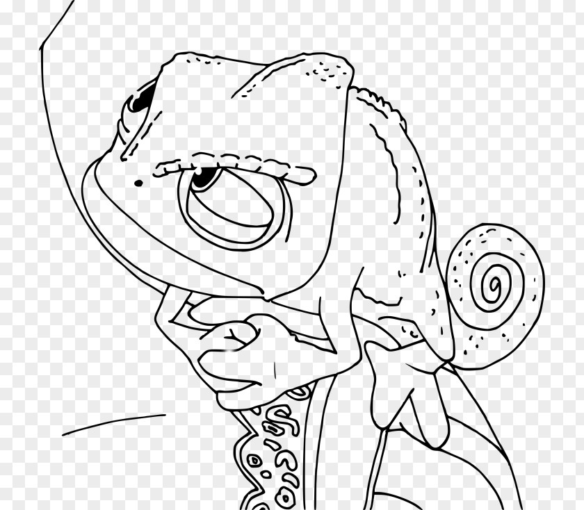 Raiponce Chameleons Coloring Book Rapunzel Drawing Eidechse PNG