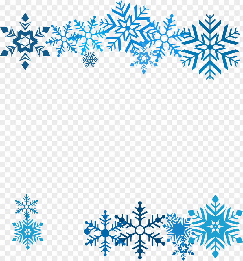 Beautiful Blue Snowflake Icon PNG