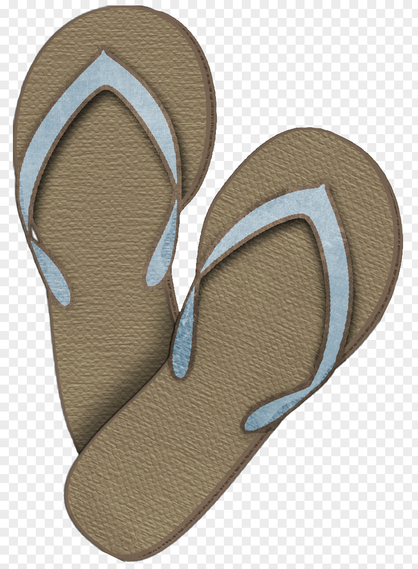 Cartoon Brown Sandals Flip-flops PNG