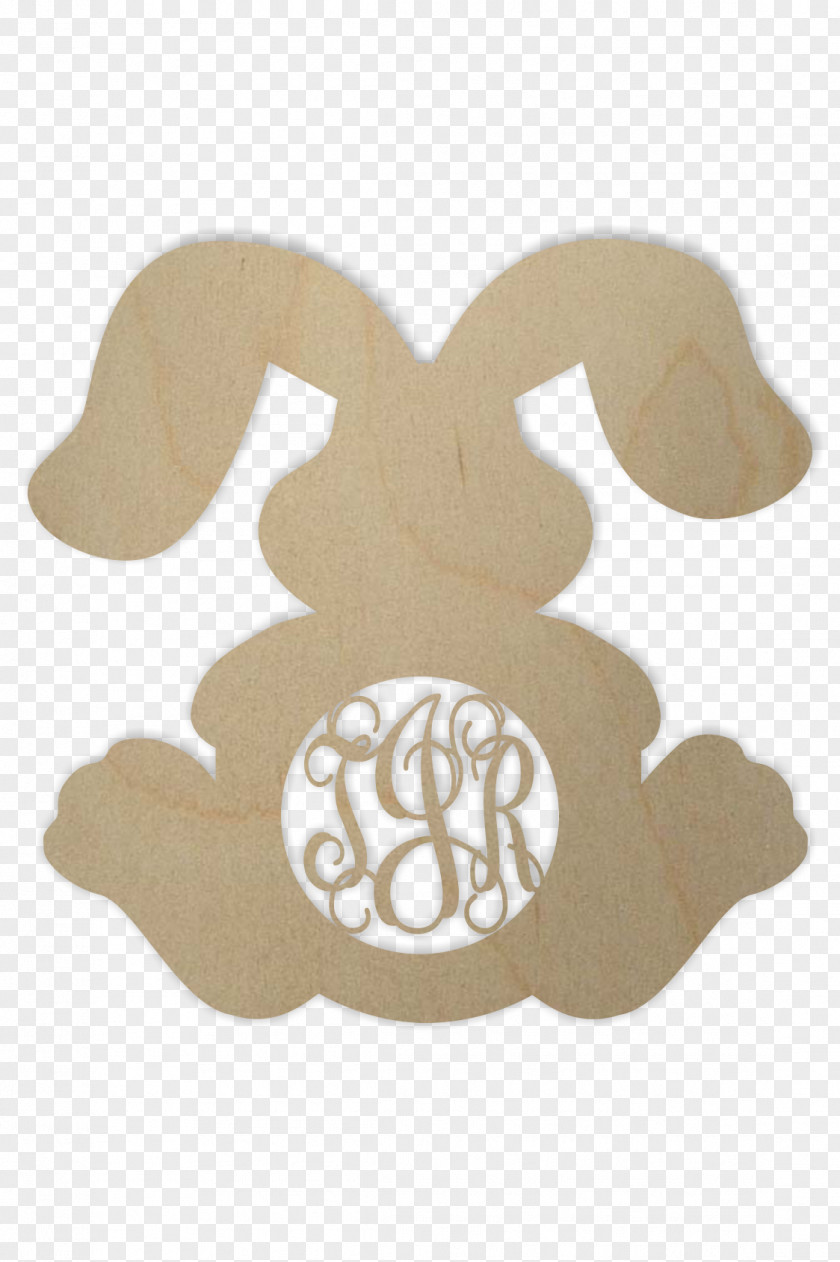 Door Hanger Easter Bunny Holland Lop Rabbit Shape PNG