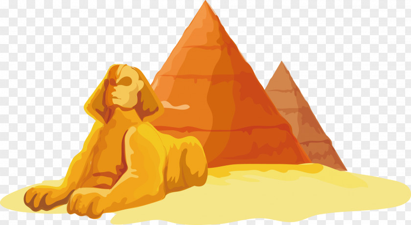 Egypt Vector Dog Sculpture Great Sphinx Of Giza Egyptian Pyramids PNG
