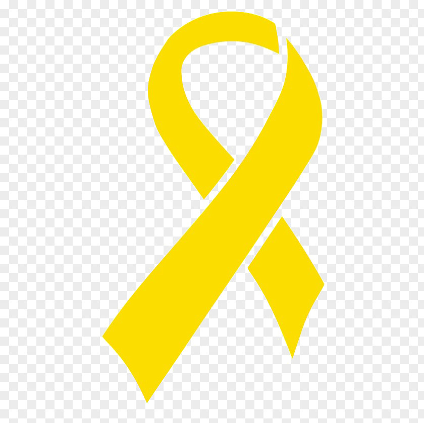 Ribbon Awareness Yellow Black PNG