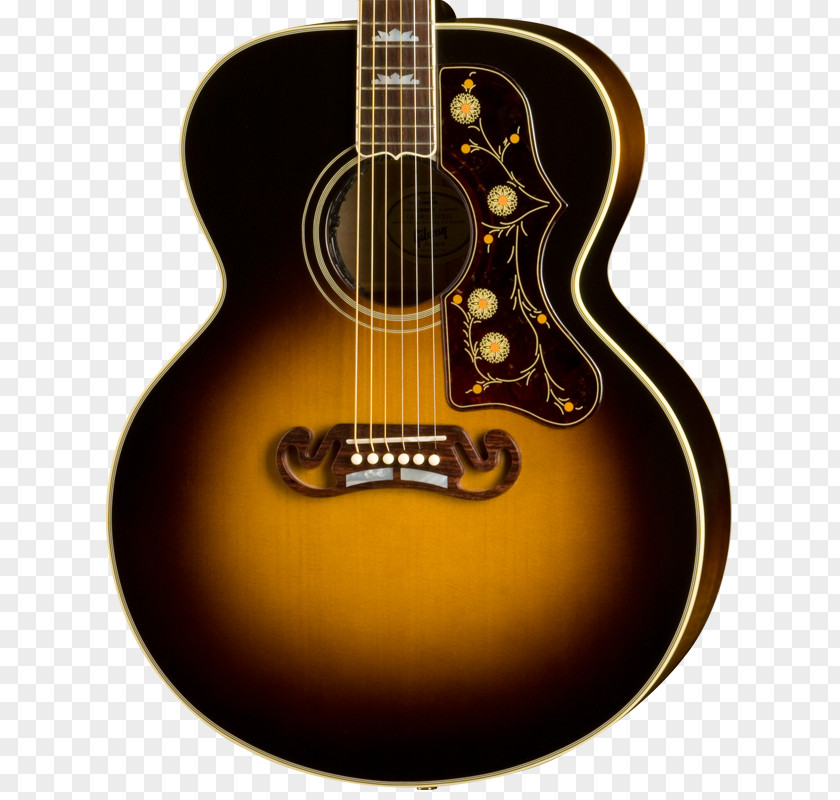 Acoustic Guitar Gibson J-200 J-45 Brands, Inc. PNG