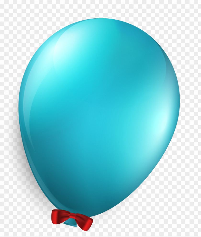 Blue Balloon Design Material Light PNG