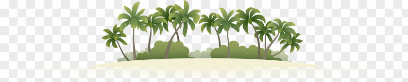 Creative Island Coconut Euclidean Vector Drawing PNG