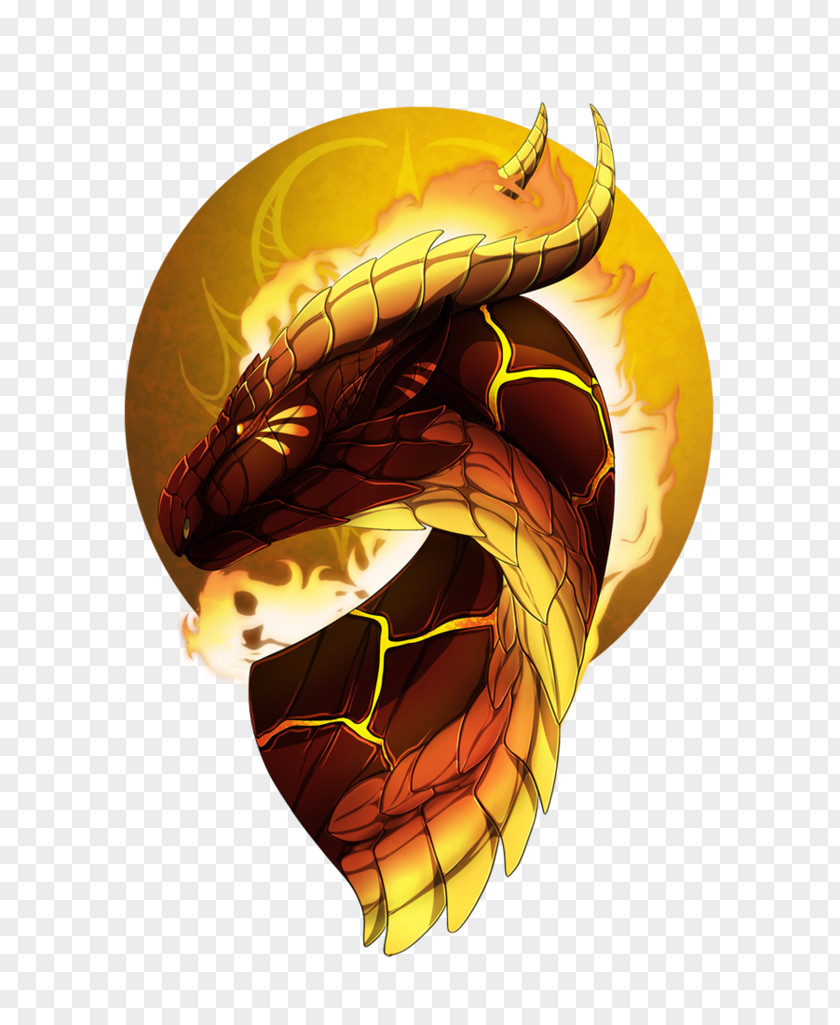 Fiery Dragon Reptile Serpent Insect Legendary Creature PNG