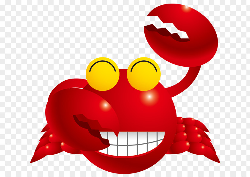 Happy Crab Christmas Island Red PNG