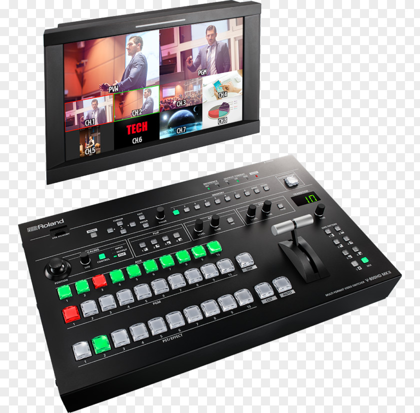 Roland Vision Mixer Audio Mixers High-definition Television Corporation Serial Digital Interface PNG