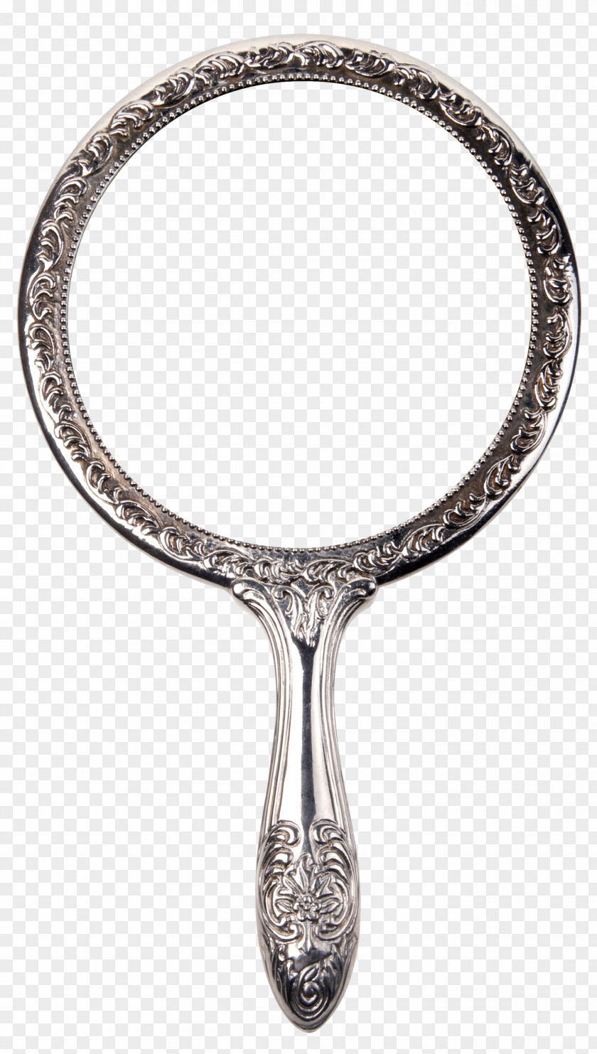 Silver Mirror Vintage Clothing Antique Photography PNG