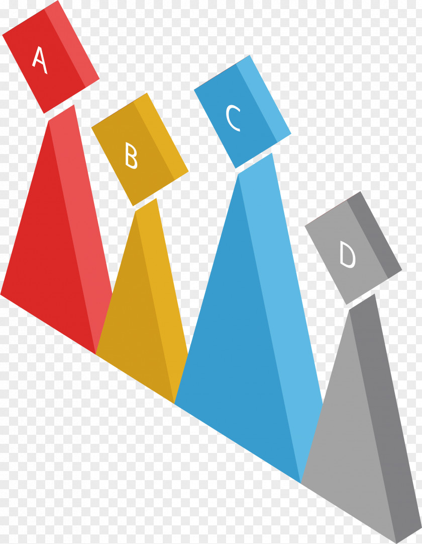 Color Triangle Step Diagram Graphic Design PNG