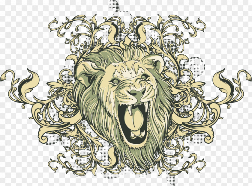 Lion Visual Arts Motif Illustration PNG