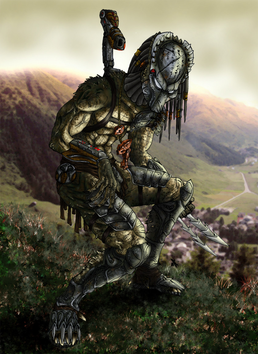 Predator Drawing Concept Art Alien PNG