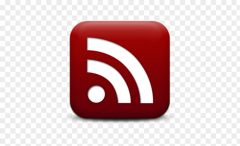 Red Rss Logo Icon RSS Web Feed Blog PNG