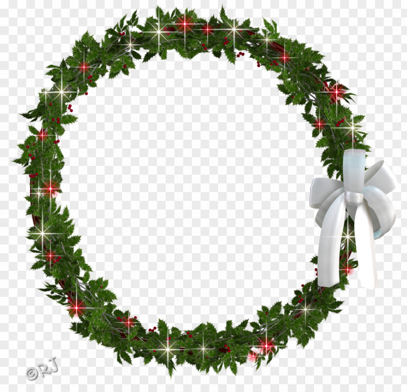White Wreath Holly Christmas Decoration Evergreen Fir PNG