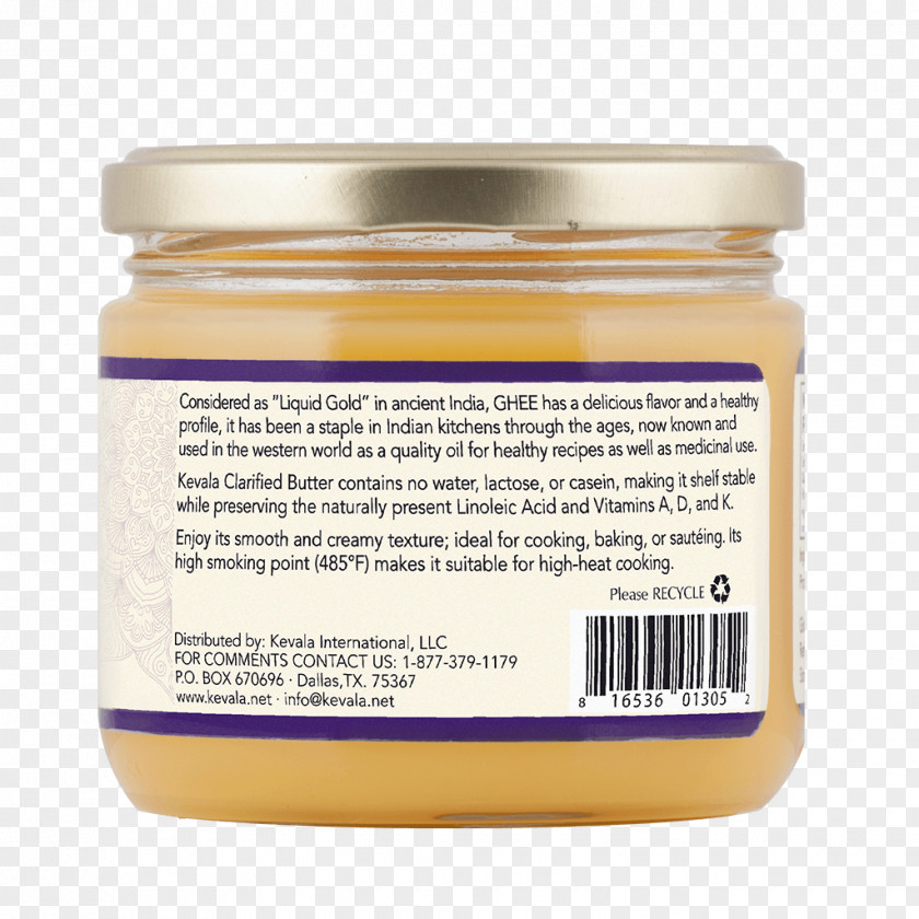 Ghee Clarified Butter Food Flavor Lactose PNG