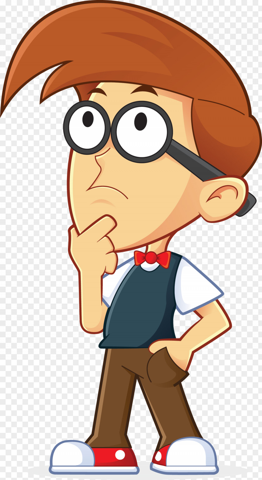 Thinking Man Cartoon Thought Clip Art PNG