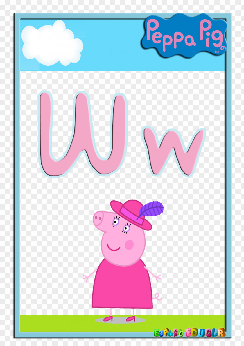 Daddy Pig Alphabet Song Mummy English PNG