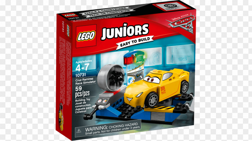 Toy Cruz Ramirez Lego Juniors Block PNG