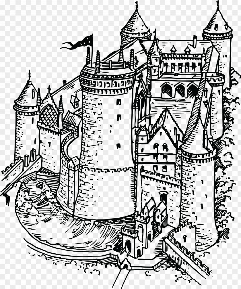 Castle Britain In The Middle Ages Great Fortification PNG