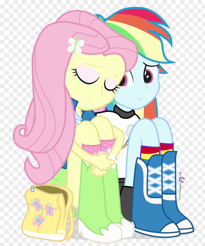 Lean On Rainbow Dash Fluttershy My Little Pony: Equestria Girls PNG