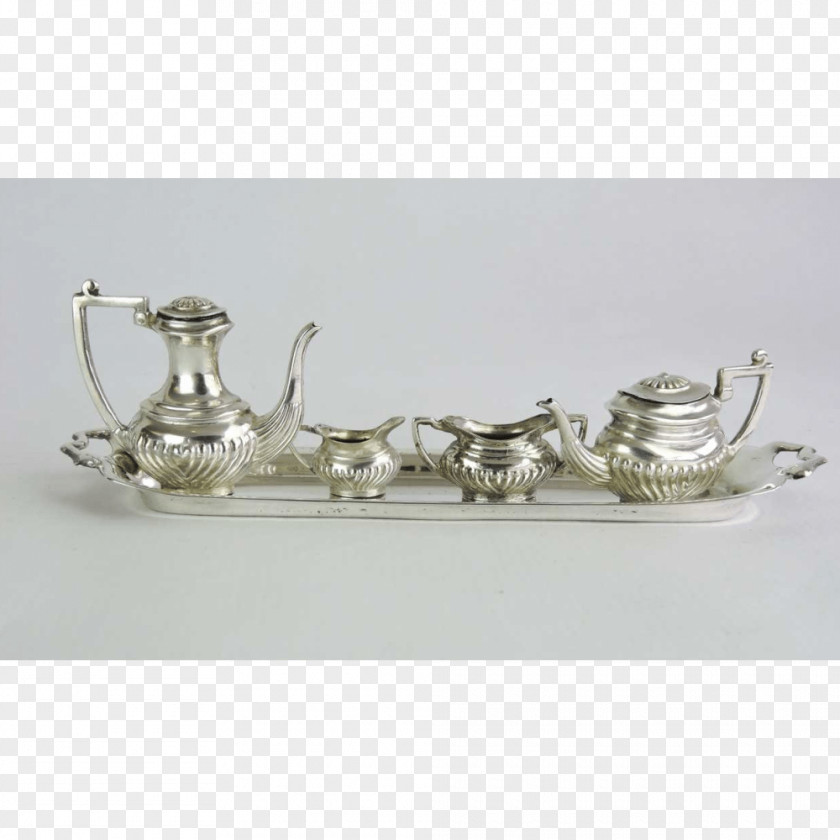 Silver 01504 Brass Nickel Teapot PNG