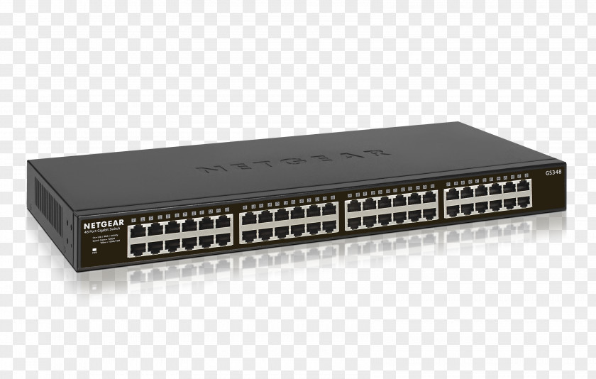 Switch Network Gigabit Ethernet Netgear Port Computer PNG
