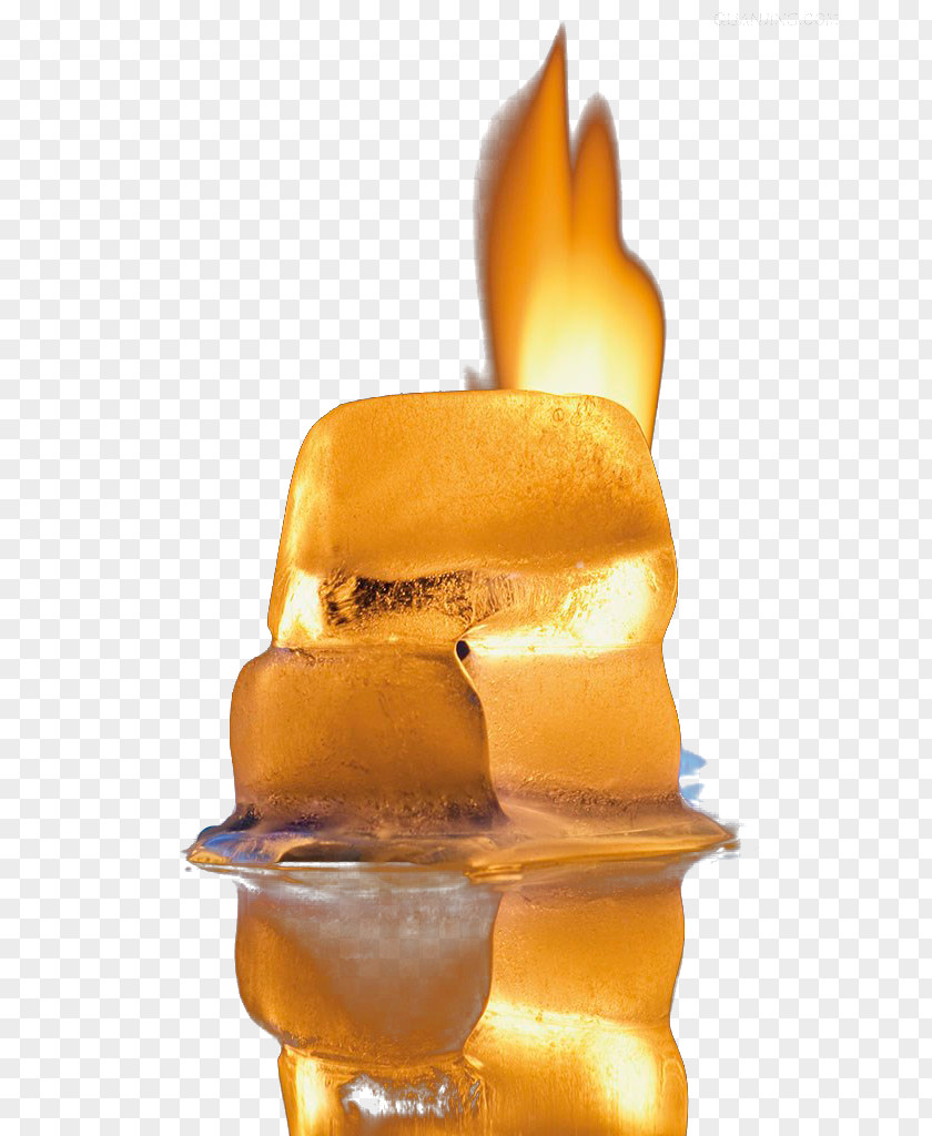 Yellow Ice Flame Food Flavor PNG